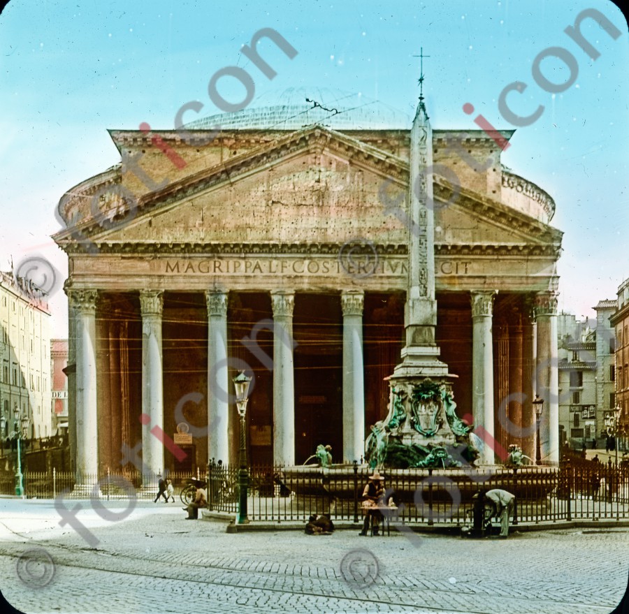 Das Pantheon | The Pantheon - Foto foticon-simon-035-001.jpg | foticon.de - Bilddatenbank für Motive aus Geschichte und Kultur